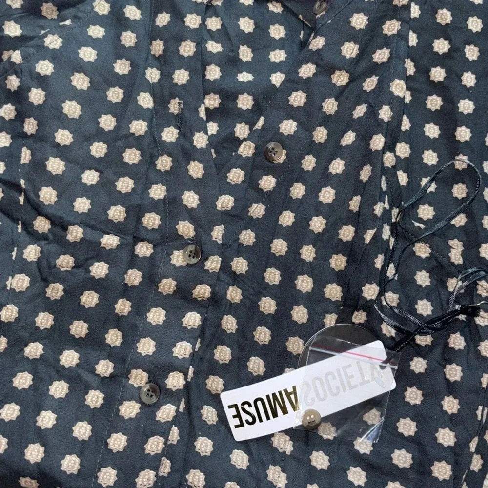AMUSE SOCIETY LOLITA WOVEN HALTER DRESS - BLACK FADE - Picture 3 of 5